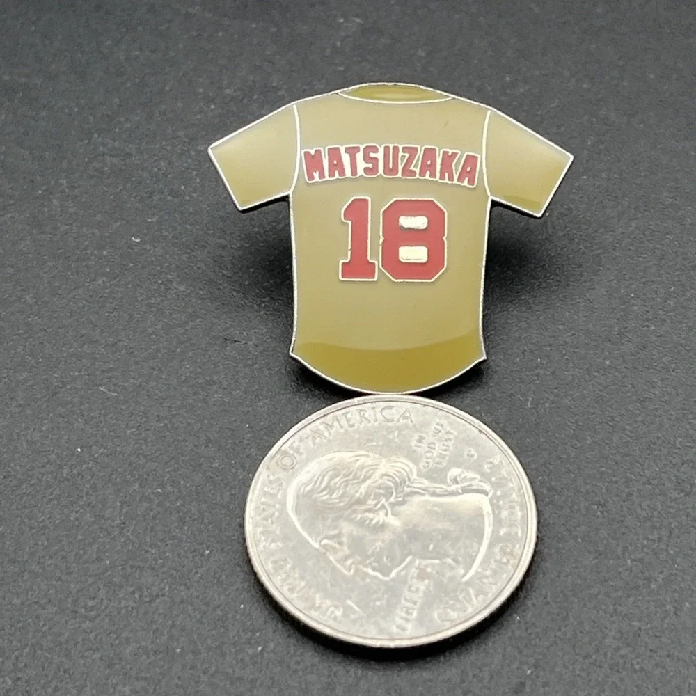 MLB Baseball Boston‎ Red Sox Matsuzaka Jersey #18 Lapel Hat Pin